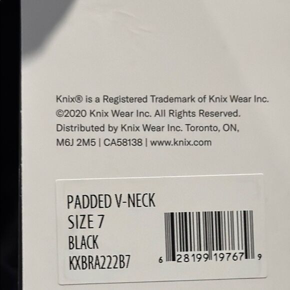 Knix Women's Black Padded V-Neck Evolution Bra - Sizes: 7-NWT - Picture 5 of 8